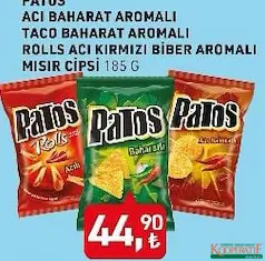 PATOS MISIR CİPSİ 185 G fiyat ve kampanya bilgisi